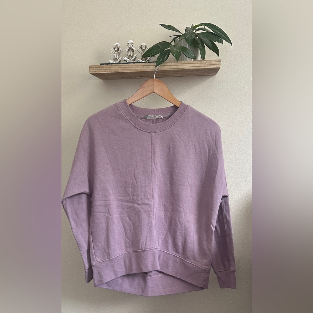Hippie Rose Purple Crew Neck Sweater Soft Casual
